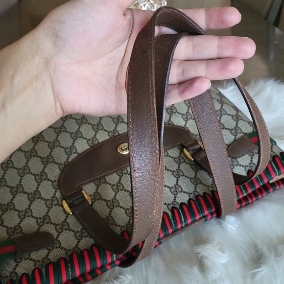 100% Authentic Gucci vintage GG canvas tote bag - Picture 11 of 16